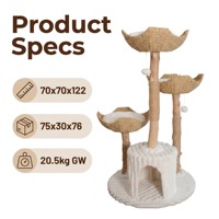 Lit pour chat en bois naturel de luxe personnalisé à bon prix, emballage carton Halloween pour intérieur