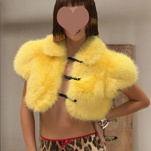 <span class=keywords><strong>Gilet</strong></span> en fausse <span class=keywords><strong>fourrure</strong></span> de luxe pour femmes, mode d'hiver, couleur fausse <span class=keywords><strong>fourrure</strong></span> de renard, haut court <span class=keywords><strong>sans</strong></span> manches - Product Image 6