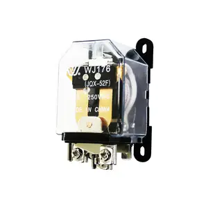 JQX-52F 40A small 12V 220V Wanjia relay 5 pins rele rela 24 volt silver contact power supply intermediate relay for rooling door