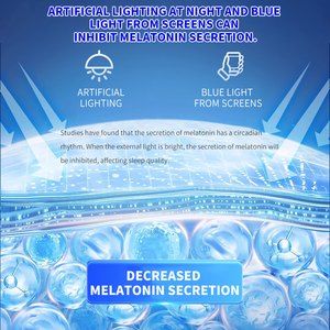 HJT OEM 공급 맞춤형 멜라토닌 정제 천연 성분 성인 불면증 임신하지 않은 여성 건강 보조 식품 개선 - Product Image 3