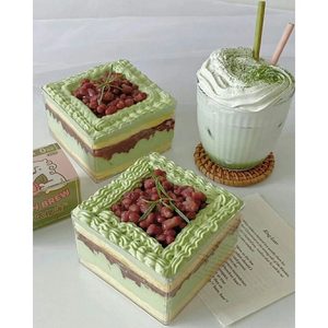 Mousse Cakes Mini Pasteles Caja <span class=keywords><strong>de</strong></span> acrílico Comida Segura Mille-Feuille Helado Chocolate Jalea Almacenamiento <span class=keywords><strong>de</strong></span> azúcar - Product Image 3
