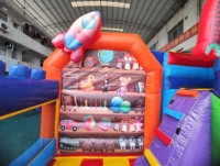 Château gonflable personnalisé pour enfants, avec zone de jeux extérieure, château gonflable combiné