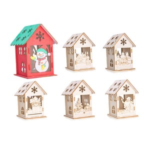 Custom Houten Kerst Vogel Huis 3d Puzzel Milieuvriendelijk Diy Speelgoed Onder 50 Stuks Beginnersvriendelijke Kleine Huisdecoratie - Product Image 1