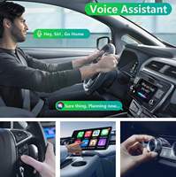 Kompatibel Universal dengan CarPlay Wireless Adapter USB, Kabel Braided, Plug and Play Dongle, Konektivitas Multimedia Smartphone