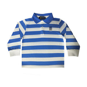 เสื้อโปโลเด็กแขนยาวลายทางสไตล์เรโทรลำลองสำหรับเด็กผู้ชายและเด็กผู้หญิงคอลเลคชั่นฤดูใบไม้ร่วง - Product Image 5