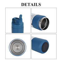 Bouteille d'eau isotherme en acier inoxydable TY 550 ml pour le sport et les voyages, tasse à double paroi sous vide avec poignée portable, anti-fuite