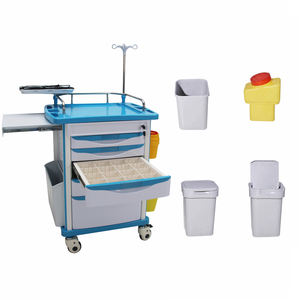 핫 세일 의료 다기능 모바일 병원 ABS 플라스틱 약물 카트 비상 트롤리 - Product Image 2