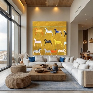 Art mural 3D contemporain, carré, abstrait, minimaliste, fantaisie, décoration moderne pour la maison et la galerie - Product Image 4