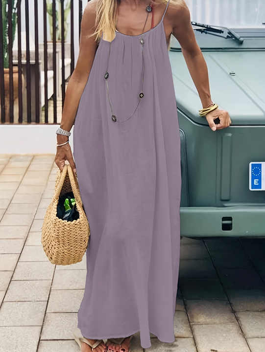 knee length dresses for ladies Eden modest maxi dress in lavender hydrangea-NEW – JanieLanie