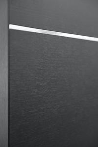 Porte de conception populaire de style français Porte stratifiée en bois massif MDF PVC avec décoration de bandes d'aluminium - Product Image 6