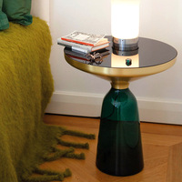 Mode INS populaire Designer cloche verre canapé Table basse salon maison petites pièces maîtresses appartement coin rond Table d'appoint
