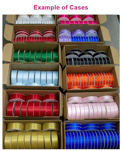 <span class=keywords><strong>Gordon</strong></span> 3mm a 100mm cinta de satén cinta de regalo clásica calidad <span class=keywords><strong>Premium</strong></span> 4CM rollo de cinta de satén para flores para Rosa hecha a mano - Product Image 5