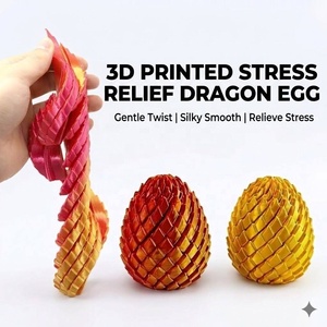 3D-Gedrucktes Drachenei 2026 Neues Farbverlauf-Seiden-PLA Spiral-Stressabbau-Spielzeug Ungiftiges Unisex Sensorisches Spielzeug als Geschenk Großhandel - Product Image 1