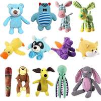 Nouveau design Jouets interactifs en peluche pour animaux de compagnie Jouet à mâcher coloré pour chiens agressifs Jouets en peluche pour animaux