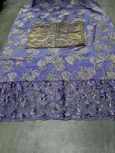 女性のための3ピースソマリアディラックドレスのセット100% シルクガバサーと結婚式のためのGorgoradを含む - Product Image 4