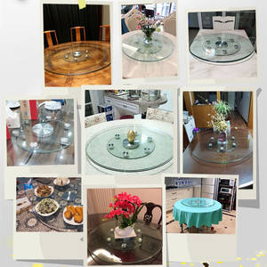 Susan paresseuse pivotante en verre trempé à motif personnalisé/verre de plateau tournant pour table - Product Image 2