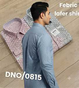 <b>Men's</b> LAFAR Twill <b>Shirts</b> with New Circular Geometric Print in Blue <b>Pink</b> and Grey Colors Full Sleeve Casual Button Down Wear - Product Image 4
