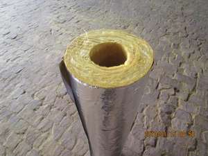 Tubo de Fibra de Vidrio de Lana de Vidrio para Aislamiento de Tuberías de Agua de Refrigeración con Papel de Aluminio - Product Image 2