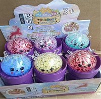 Jouets souples en forme de dumplings, jouets à presser, dumplings à pincer avec poudre dorée, petits pains vapeur au maltose, jouets amusants à pincer, squishies en forme de dumplings