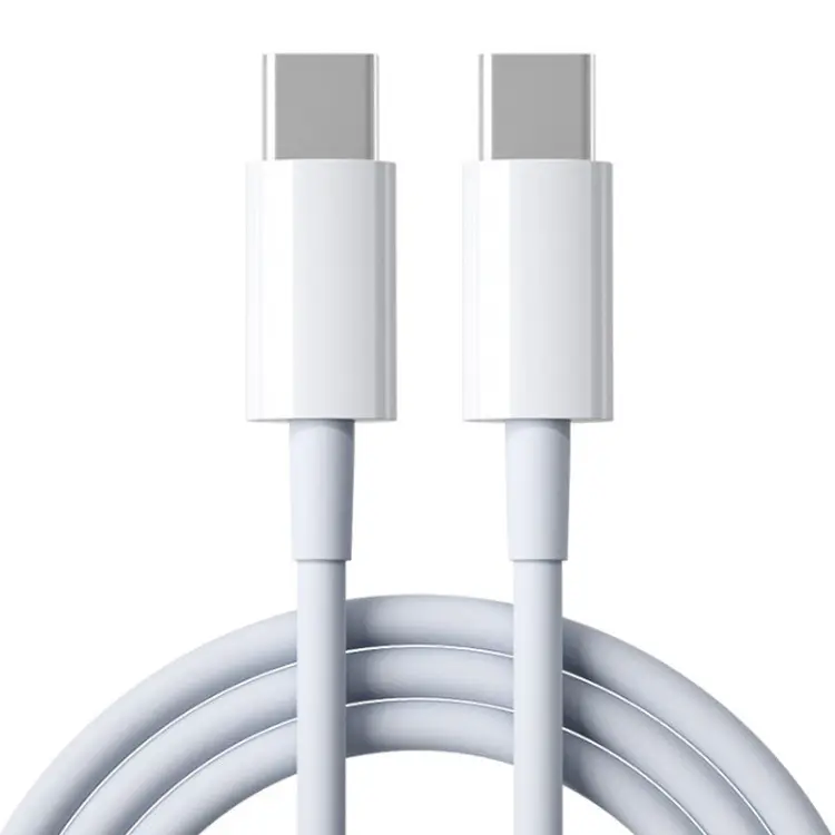 Cable de carga PD tipo C Compatible con iPhone 15 Dual USB C Kabel Cabo Cavo USB carga rápida 1M 3A Cables USB tipo C Cables de datos
