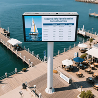 RAYBO Extérieur Fixe Bord De Mer Colonne Écran Étanche HD LED Mur Vidéo P5 P6 P8 P10 Écran D'affichage pour Panneau D'affichage