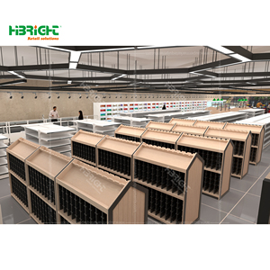 Super Heavy-Duty Double-Sided Iron Metal Retail <b>Rack</b> Display Low MOQ Gondola Shelving for Supermarket and Retail Store - Product Image 2