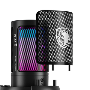 SADES ME6S Patrón polar cardioide Cancelación de ruido Condensador con cable Rgb Usb Plug-And-Play Micrófonos para juegos para PC con soporte - Product Image 3