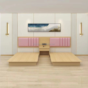 ชุดเฟอร์นิเจอร์ห้องนอนโรงแรมพร้อมโครงเตียงไม้ MDF ที่ปรับแต่งได้ ที่นอน และชุดเครื่องนอน สำหรับโรงแรมและรีสอร์ทระดับ 3 ดาว ซื้อจำนวนมาก - Product Image 4
