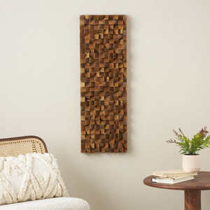 Adorno de Pared Geométrico 3D de Bambú y Madera Natural, Arte de Pared Rústico Hecho a Mano para Bodas, Decoración Moderna para el Hogar - Product Image 3