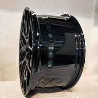 Nouvelles jantes en alliage d'aluminium forgé 6061 T6 Hyper Black à cinq branches, pressées 12000T, certifiées TUV JWL VIA Geruida S2-00037, 18-23, personnalisées