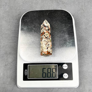 Venta al por mayor curación espiritual cristal Jade amazonita dragón sangre piedra rojo jaspe Torre obelisco para regalos - Product Image 6