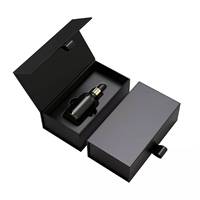 Logo imprimé personnalisé rigide à prix raisonnable boîtes d'emballage de produits électroniques boîte noire magnétique mate avec insert en mousse