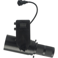 Projecteur de profil HD sans fil DMX 50W 2-en-1 blanc chaud et froid 25 ° -40 ° /50 ° -60 °   Mini projecteur ellipsoïdal à zoom manuel pour exposition d'art