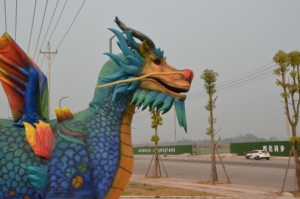 Costume de performance Kirin Duo personnalisable, modèle animatronique de dinosaure <span class=keywords><strong>volant</strong></span>, modèle de dragon réaliste fait à la main - Product Image 2