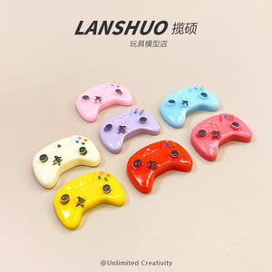 Accessoires de manette de jeu miniatures en résine, couleurs assorties, kit de bijoux DIY, pièces d'art faites à la main, objets de collection - Product Image 2
