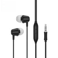 Écouteurs filaires transparents résistants à l'usure, classiques, intra-auriculaires, portables, avec prise jack 3,5 mm pour téléphone, PC, ordinateur portable