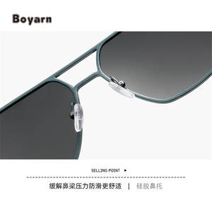 Boyarn Verano Venta caliente Hombres Personalidad Marco <span class=keywords><strong>de</strong></span> metal cuadrado <span class=keywords><strong>de</strong></span> gran tamaño Doble viga <span class=keywords><strong>Ciclismo</strong></span> Conducción Uv400 <span class=keywords><strong>Gafas</strong></span> <span class=keywords><strong>de</strong></span> <span class=keywords><strong>sol</strong></span> polarizadas - Product Image 6