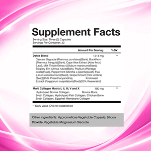 Cápsulas de Colágeno Detox OEM/ODM, Mejoran la Salud Digestiva con Mezcla Herbal Detox, Limpian el Intestino, Suplemento de Colágeno - Product Image 2