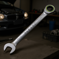 Clé à douille combinée Fasano 17 mm avec tête à cliquet pour réparation automobile