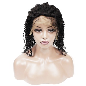Brazilian Virgin <b>Human</b> Hair 10nch-24inch Kinky Curl <b>Wigs</b> Thick <b>Human</b> Hair <b>Wig</b> - Product Image 2