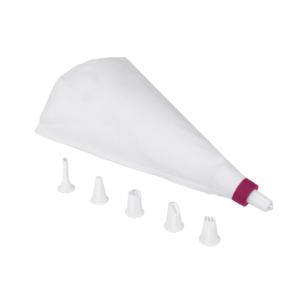 Piping Bag <b>Set</b> With 5 Tips For Cake Decorating And <b>Baking</b> Tools - Product Image 1
