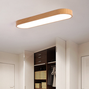 โคมไฟเพดานไม้เนื้อแข็ง LED 80 ซม. 36 วัตต์ ปรับความสว่างได้ สำหรับห้องนอน - Product Image 1