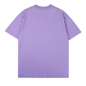 เสื้อยืดโอเวอร์ไซส์ทรงหลวมสำหรับผู้ชาย ผ้าฝ้าย 260 กรัม ไม่หดตัว แขนสั้น ดีไซน์เรียบง่าย สำหรับใส่ลำลอง - Product Image 3