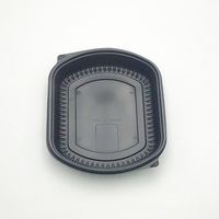Fast-Food Takeaway 1 2 3 Fächer Unterteilter Behälter Einweg-Plastik PP Deli-Verpackungsbox