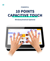 FYJ F1S Windows 10 Android 11 Mini Caja Registradora Sistema de Punto de Venta Tableta POS Supermercado Cajero Automático Terminal POS Todo en Uno
