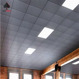 办公项目用ACEBOND金属天花板系统铝穿孔方形天花板现代铝合金办公楼