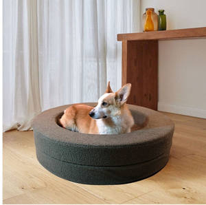 Estera <span class=keywords><strong>de</strong></span> dormir gruesa lavable desmontable transfronteriza patrón sólido terciopelo <span class=keywords><strong>perro</strong></span> grande invierno cama para mascotas casa para perros - Product Image 4
