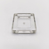 Palette d'ombres à paupières unique avec étui carré mini fard à paupières étui transparent contenant d'emballage de maquillage de luxe