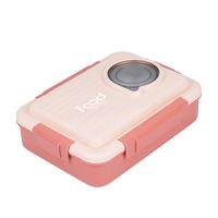 Boîte à lunch bento pour enfants en acier inoxydable 304 à 3 compartiments, avec doublure amovible, anti-fuite, pour l'école