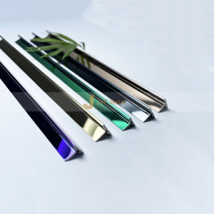 Profil décoratif moderne en acier inoxydable de type T EX1016 avec des caractéristiques imperméables et durables pour la finition intérieure commerciale - Product Image 3